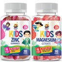 SUNNY SAM Magnesium gummies for Kids & Zink gummies for Kids & Voksnes - Zink Chewable Gummy for immunforsvar - Kraftfuld Natural Antioxidant Non- GMO supplement til børn Mænd Kvinder Voksne.