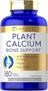 Carlyle Plant Based Calcium med vitamin K2, D3, Magnesiumstearat 124; 180 Vegan Caplets
