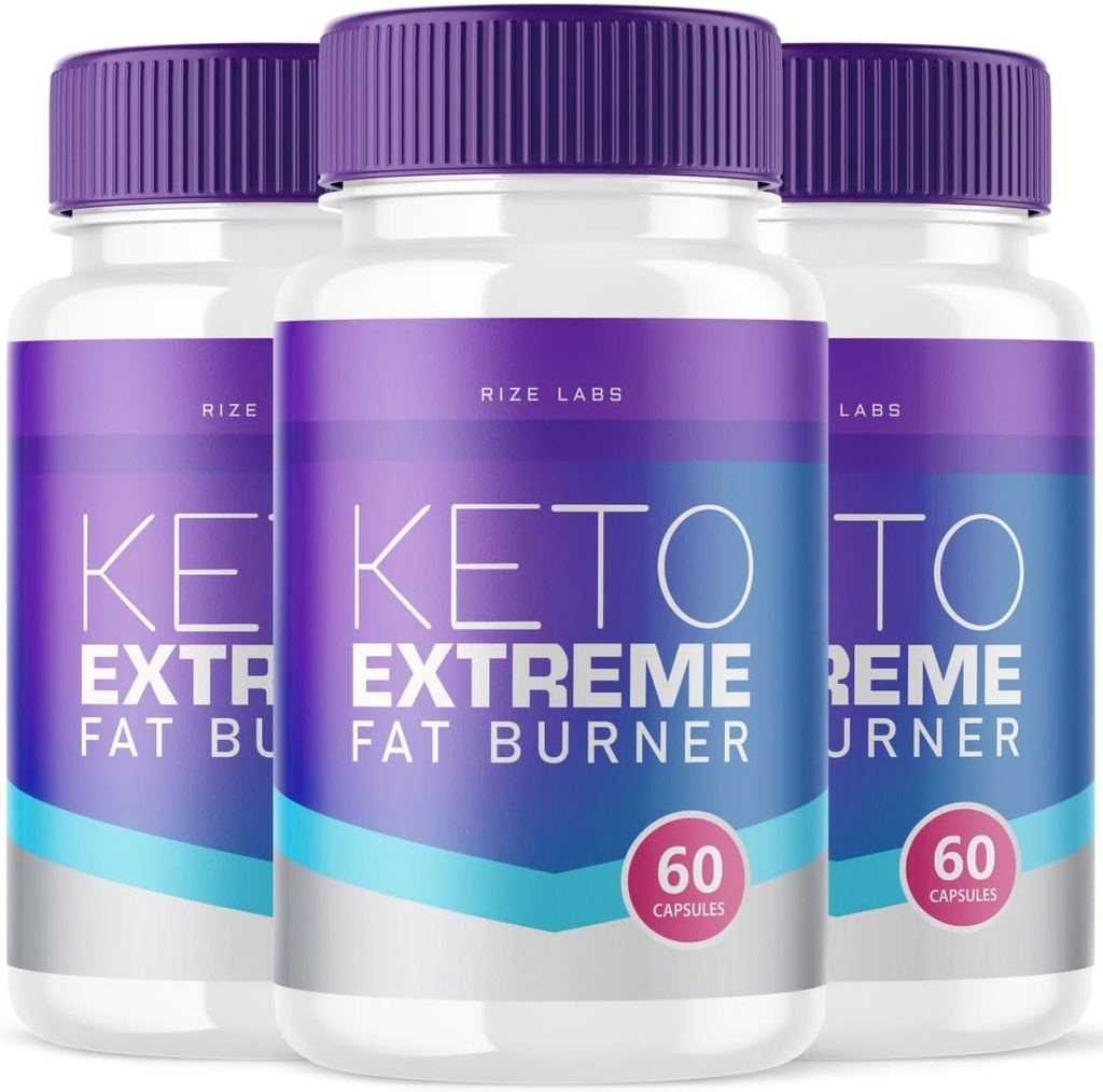 rize laboratorier Keto Extreme Capsules, Keto Extreme Fat Burner Supplement, Keto Extreme for Total Body Health, Keto Extreme Maximum Strength Formel (180 Capsules) (Pack of 3)
