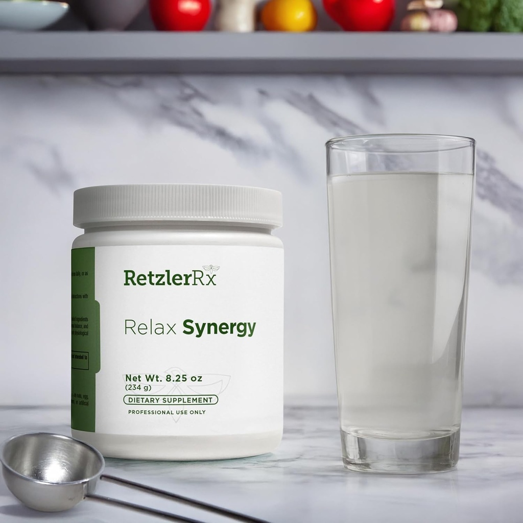 HormoneSynergy Relax Synergy - Plain Flavor - * NO MSG * - Indeholder 2000 mg Inositol (som myo- inositol) - 75 mg Magnesium (som di- Magnesiummalat) - GABA, Taurine, L- Theanin