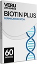 Veru Wellness Biotin Plus Daily Patch - B7, Collagen - Self Adhesive Time Release Patch (60 dag)