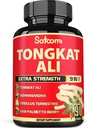 Satoomi 9in1 Tongkat Ali Root Extract - Ashwagandha, Tribulus Terrestris - 90 kapsler til 3 måneder - Support Styrke, Energi & Sund Immunitet