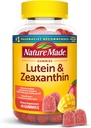 Nature Made Lutein & Zeaxanthin Gummies, Eye and Brain Supplement, 40 Vegansk Gummies, 20 dages forsyning