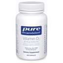 Pure indkapslinger Vitamin D3 25 mcg (1. 000 IE) - supplement til støtteben, fælles, bryst, hjerte, kolon og immunforsvar - med Premium D-vitamin - 250 kapsler