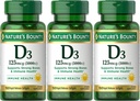 Nature 's Bounty Vitamin D3 125 mcg- 5000 IE Softgel, maksimal styrke 150 ea (pakning med 3)