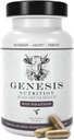 Forstærket Græs Fed Oksekød Lever med Reishi & Cordyceps Mushroom, Ginseng, Rhodiola - 4500mg energi produktion, immunstøtte, Stress Relief, Total Body Wellness