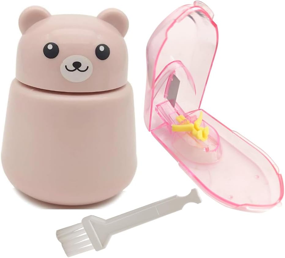CoaGu Bear Pill Crusher & Splitter Kit - BPA- Free Combo til piller / tabletter, FDA- Compliant Fine Powder, Plejehjem & Rejser