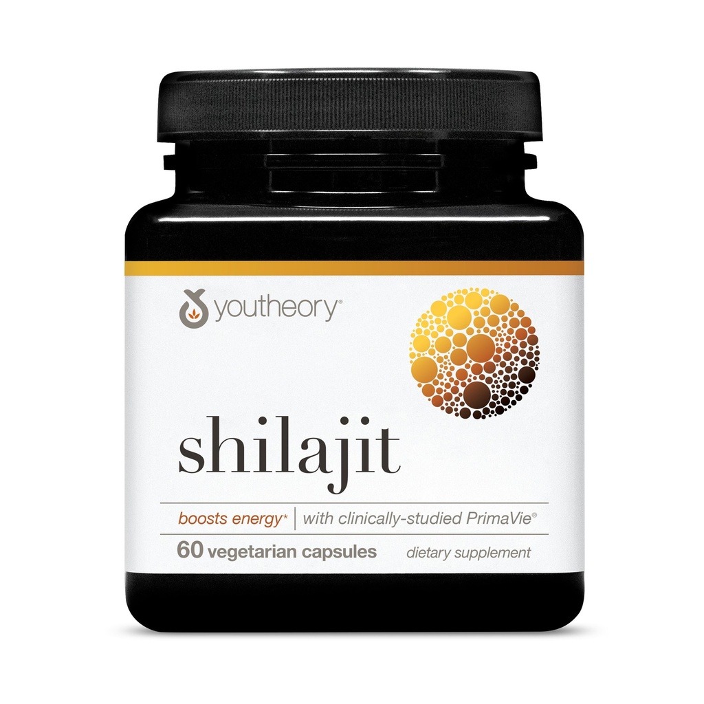 Youtory Shilajit - 500 mg Shilajit Capsules - Energy Supplement - Shilajit Support Stamina & Endurance - Pure Himalayan Shilajit - Gluten, Dairy & Soy Free - 60 Vegetariske Kapsler