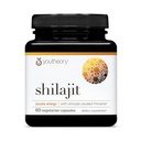 Youtory Shilajit - 500 mg Shilajit Capsules - Energy Supplement - Shilajit Support Stamina & Endurance - Pure Himalayan Shilajit - Gluten, Dairy & Soy Free - 60 Vegetariske Kapsler