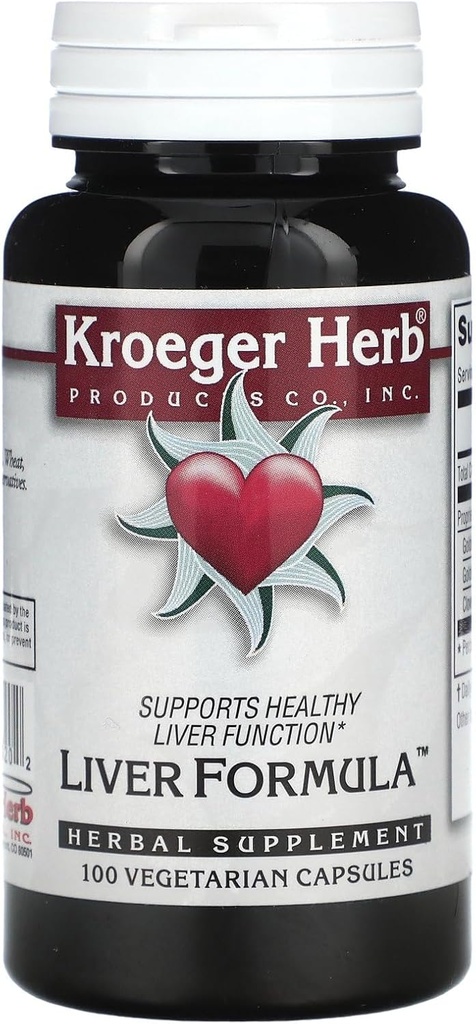 Kroeger Herb Lever Formel Kombinationer, 100 Greve