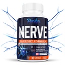 Alpha Lipoic Acid 600mg, Nerve Support Beriget med thiamin, Curcumin, Ginger Root, og Vitamin B6, B12 Alt i én Buddy 124; Vegan Neuro Health Supplement, Lab Testet, 30 kapsler