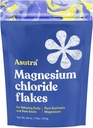 ASUTRA Magnesium Chloride Bath Flakes, 4 lbs - for Afslappende Foot & Kropsæber, Epsom Salt Alternative, Rapid Absorption