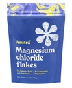 ASUTRA Magnesium Chloride Bath Flakes, 4 lbs - for Afslappende Foot & Kropsæber, Epsom Salt Alternative, Rapid Absorption