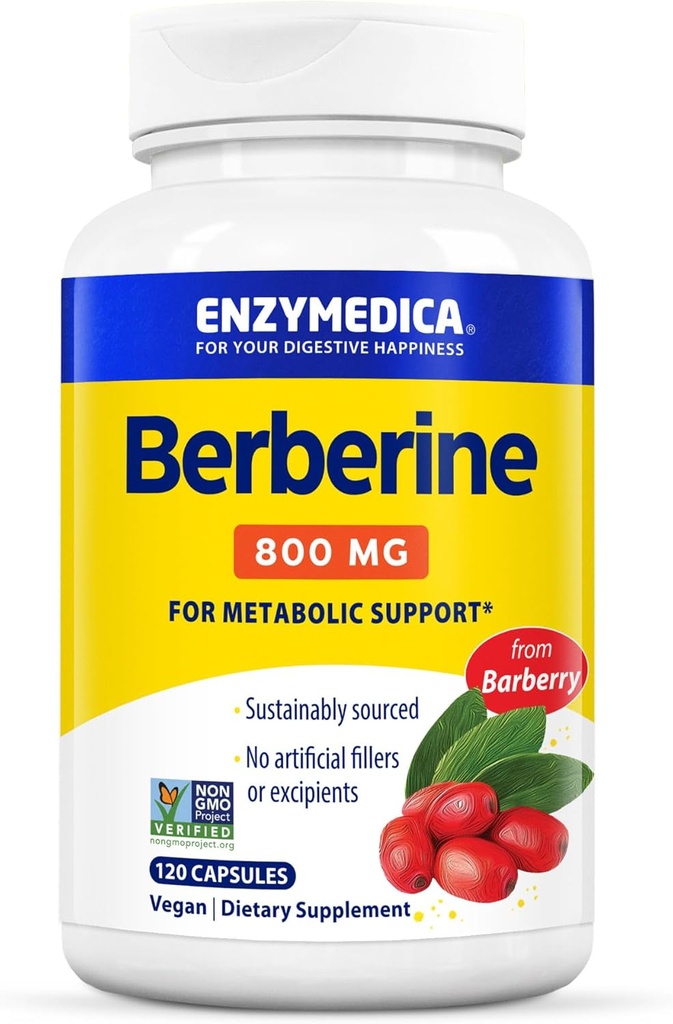 Enzymedica, Berberine, 800mg, 120 Greve