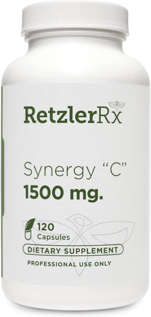 RetzlerRx ® Synergy C 1500 mg af Dr. RetzlerRx ™ - Advanced High- Potency Vitamin C Formel - Immunstøtte, Antioxidant Protection & Hud Sundhed *