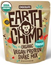EarthChimp Organic Vegan Protein Powder - med Probiotika - Ikke GMO, Dairy Free, Non Whey, Plant Based Protein Powder for Women and Men, Gluten Free - 52 Servering, 64 Oz (Chokolade)