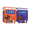 LUNA Bar - Variety Pack - Nutz Over Chokolade og Chokolade Cupcake Flavor - Snack Bars - Non-GMO - Glutenfri Protein Bars - Lavet med Økologisk Havre (12 Pack, 2 Æsker)