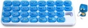 31 Dag Månedlig Pill Pod Organizer for Easy Medication Management - Hold dig på sporet med Daily Vitamin Supplement Med Boxes, Klar til rejse