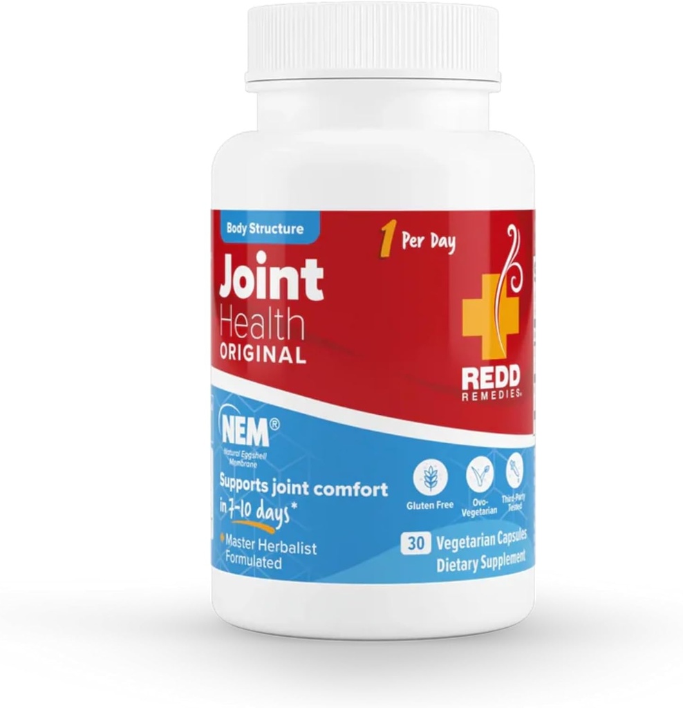 Redd Remedies, Joint Health Original, Hjælper Styrke Connective Tissue og Cartiage, 30 Vegetariske Kapsler