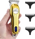 DSP Beard Trimmer til mænd, Cordless Hår Clipper Shavers, Ansigtshårtrimmer til skæg & Mustache Trimming, Professional Haircut Kit til mænd Genopladelig LED Display (Guld)