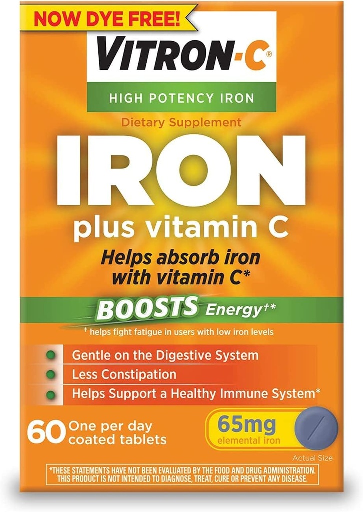 Vitron- C overtrukne tabletter 60 tabletter (pakning med 3)