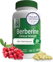 Health Thru Nutrition Berberine HCl 500mg 120 Servering ekskl. 124; Clinical Strength Supplement 124; Certified Vegan