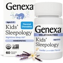 Genexa Sleepology for Children - 60 tabletter - 124; Certificeret Organisk & Non- GMO, Melatonin- fri, Læge Formuleret, Homøopatisk - 124; Søvnhjælp til børn