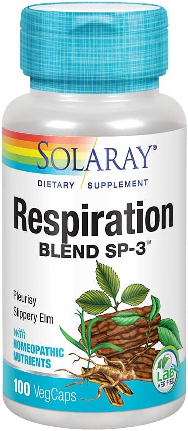 SOLARAY respiration Blend SP-3-124; Herbal Blend w / Cell Salt Nutrients to Help Support Sund Respiration