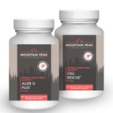Mountain Peak Nutritionals immunsupport Combo Pack - Aller G Plus til sæsonbetinget respiratorisk sundhed & Cell Rescue med gurkemeje & bromelain - Hypoallergene Kosttilskud til hele kroppen Wellness
