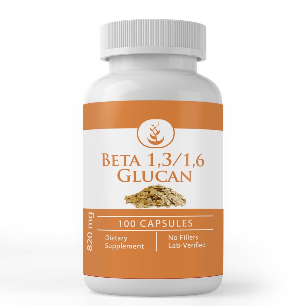 Pure Original Ingredienser Beta Glucan 1,3 / 1,6, (100 kapsler) Altid Pure, Ingen tilsætningsstoffer eller Fillers, Lab Verified