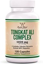 Tongkat Ali - 1000mg (2 måneders Tilgang) - Mænd Sundhed - 200: 1 Uddrag af (Longjack) Eurycoma Longifolia, med 20mg Tribulus Terrestris (Tredjeparts testet) af Double Wood