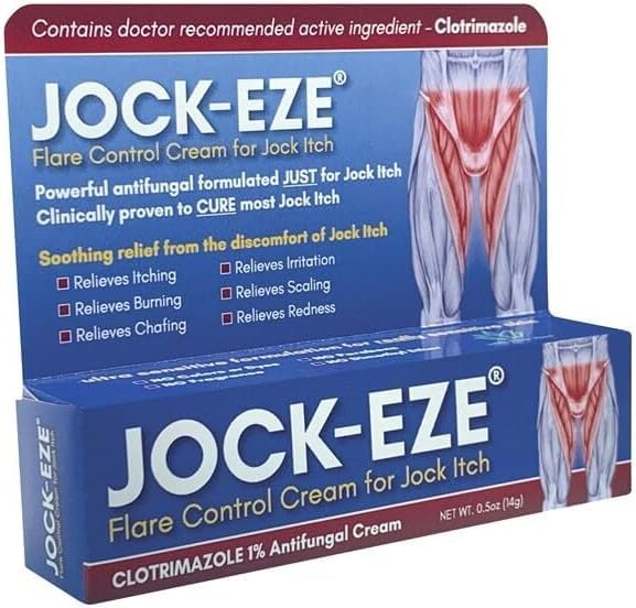 JOCKEZE Flare Control Cream (0.5oz) Bare for Jock Itch