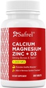Safrel Calcium Magnesium Zink med D3- vitamin, 300 tabletter - Calcium 1000 mg, Magnesium 400 mg, Zink 20 mg & D3 600 IE per servering