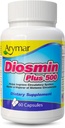 Arymar Diosmin Plus 500 mg - Circulatory Support Supplement med Mikronized Diosmin, Hesperidin & B DexComplex - 60 kapsler