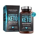 Vitamin Bounty Recover On Keto Electrolytes - Keto Kosttilskud, Elektrolytes Pills, Electrolyte Supplement, Keto Vitaminer, Sukker fri hydrering, Boost Energy, GLP 1 Support - 60 Kapsler
