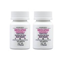 SDA LABORATORIES Meclizin 25mg tyggetabletter, anti- ematisk, hindbær flavor, Motion Sygdom & Vertigo Relief for kvalme, svimmelhed, Opkastning, Bærbar rejsestøtte (2 flasker af 100 Greve)