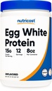 Nutricost Egg White Protein Powder 8oz (Unflavored) - Non- GMO, Gluten Free