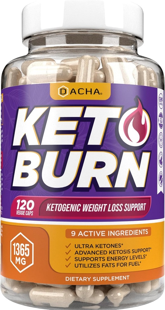 Ekstrem Keto Burn Advantage - 1365 MG Ultra Fast Keto Boost, Pure Pills, 9 Ketosis Naturlige Urter, Administrer Cravings Fast, Brug fedt til energi, perfekte eksogene Ketoner, Slim Diet, Garcinia Cambogia