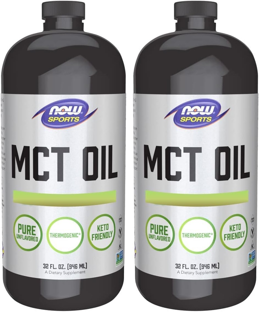 Nu fødevarer MCT 100% olie, 32 fl oz (pakke med 2)