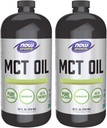 Nu fødevarer MCT 100% olie, 32 fl oz (pakke med 2)