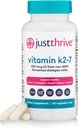 Bare Thrive Vitamin K2- 7 - Knogler, hjerne, og hjerte sundhed K2 Vitamin supplement, 60 kapsler