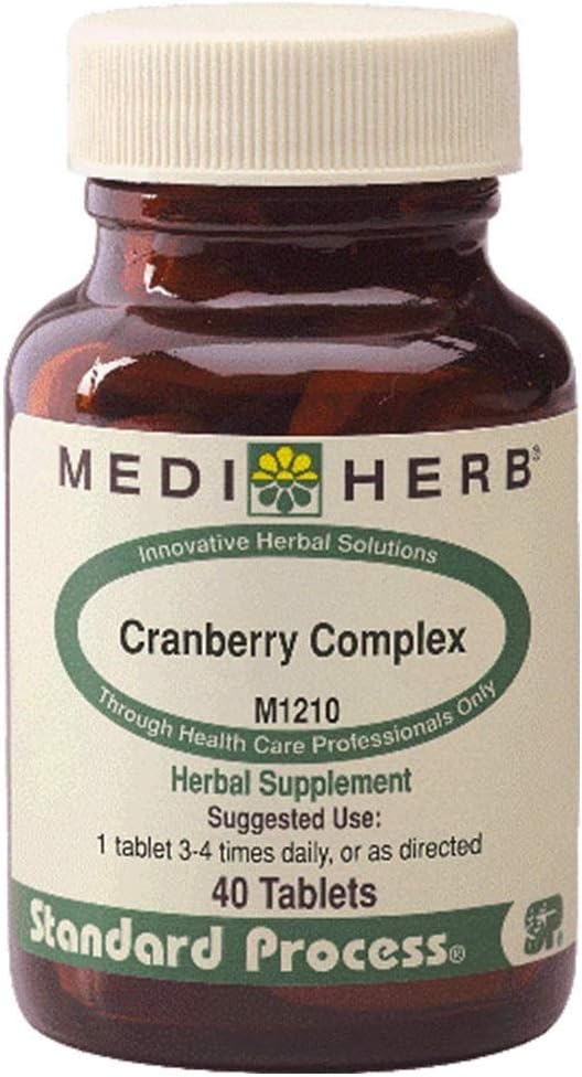 MEDIHERB Cranberry Complex -fremme sund urinarisk Tract Funktion - fremme sund Flora I den urinære Tract - Naturlige ingredienser - Økologisk urtetilskud - Lavet i USA - 40 Tabs