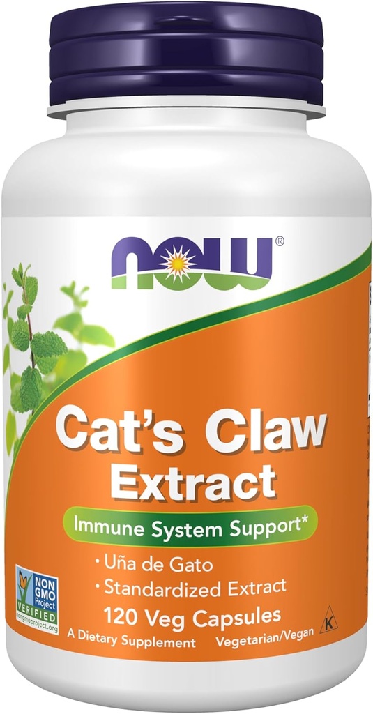 Now Supplements, Cat 's Claw Extract, 10: 1 Koncentrat, (1,5% Standardized Extract), 120 Veg Kapsler