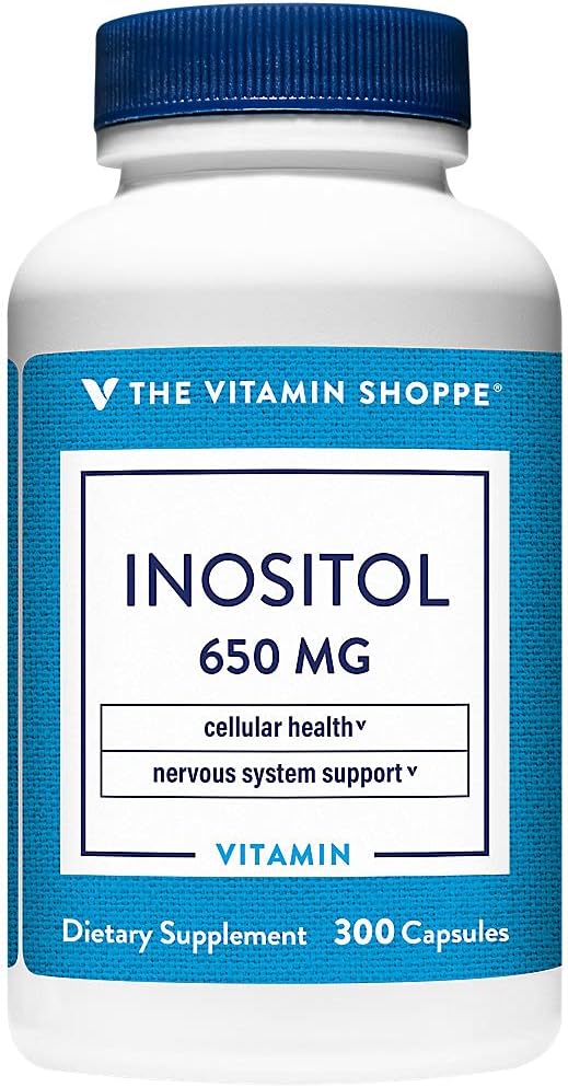 Den Vitamin Shoppe Inositol 650MG, understøtter sund lever & cellulær funktion (300 kapsler)