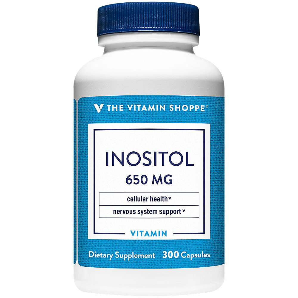 Den Vitamin Shoppe Inositol 650MG, understøtter sund lever & cellulær funktion (300 kapsler)