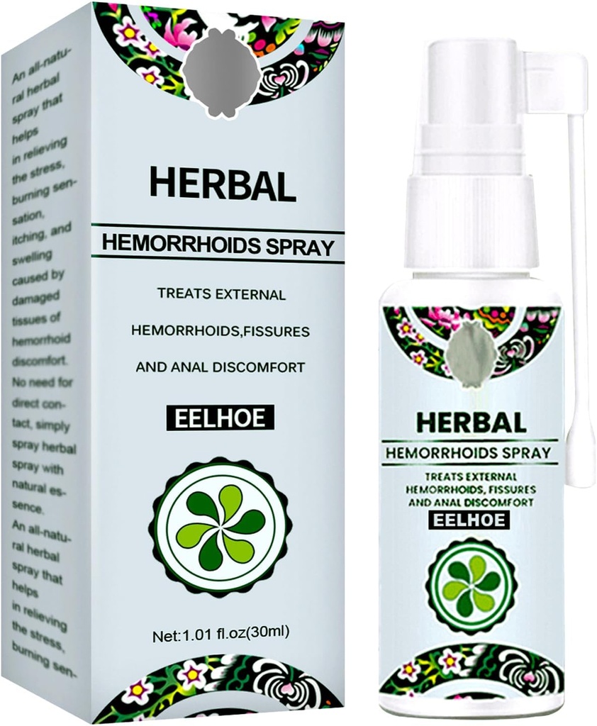 Hæmoroid behandling - hurtig lindring med Hemocare Herbal Hæmorroider Spray & Analyse Numb Cream (1 PCS)