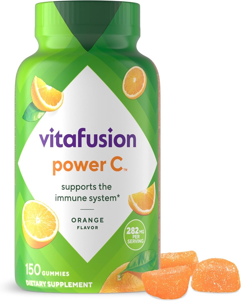 Viafusion Power C Gummy immunforsvar * med C-vitamin, lækker orange flavor, 63ct (21 dages forsyning)