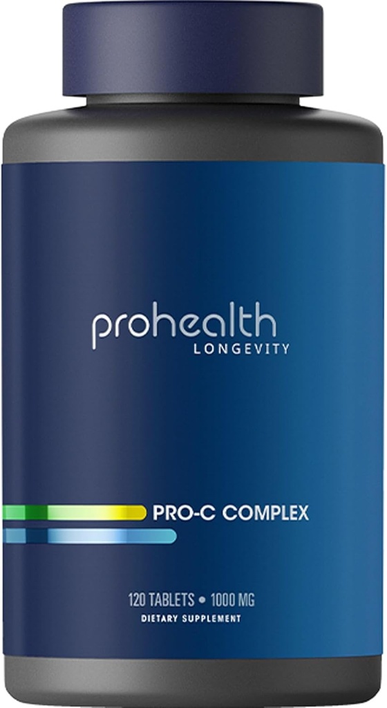 ProHealth Pro- C Complex ™ (1000 mg, 120 tabletter) (vitamin C med bioflavonoider, Acerola, Rose HIPS og Rutin)