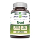 Amazing Formulas Noni 400 Mg per Serving Medic124; 240 Kapsler Supplement 124; Non- GMO Medic124; Gluten Free Medic124; Lavet i USA