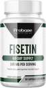 Probase Nutrition Fisetin Senolytisk supplement 100mg høj potens 60- dag levering til cellulær sundhed